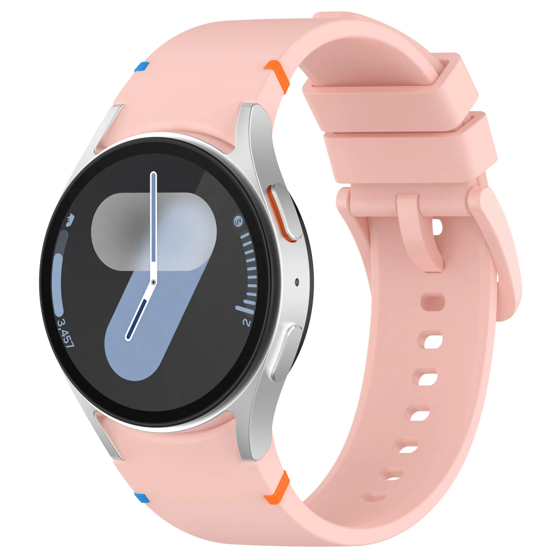Original No Gaps silicone strap for Samsung Galaxy Watch 7 6 5 4 44mm 40mm Sports band accessories for 6/4 Classic 47mm 46mm43mm