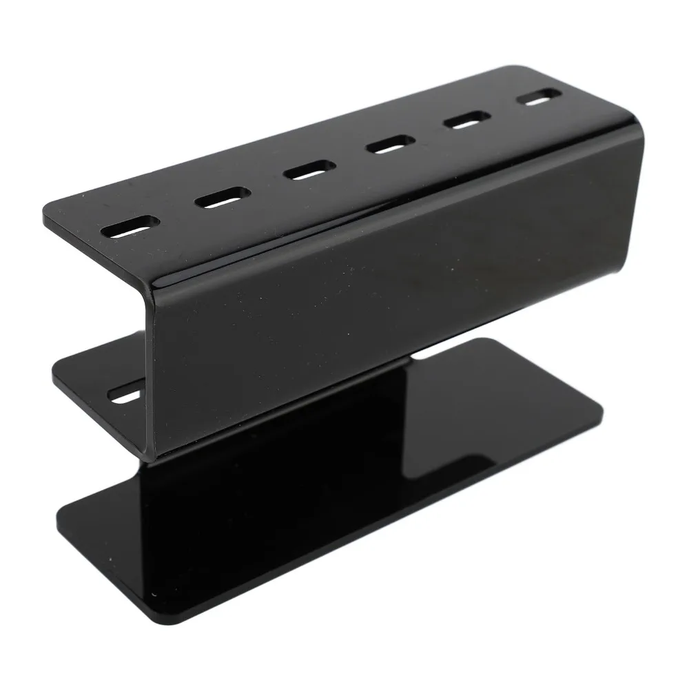 White Black Acrylic Tweezers Holder Stainless Steel 13*7.8cm Eyelash Extension Tweezers Stand Tweezers Display Stand