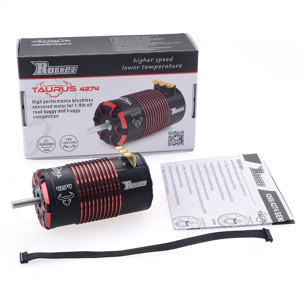 Surpass Hobby Rocket 4274 V2 1400KV 1500KV 1700KV 1950KV 2200KV Sensored Brushless Motor for 1/8 Rc Car On-road Off-Road Truck