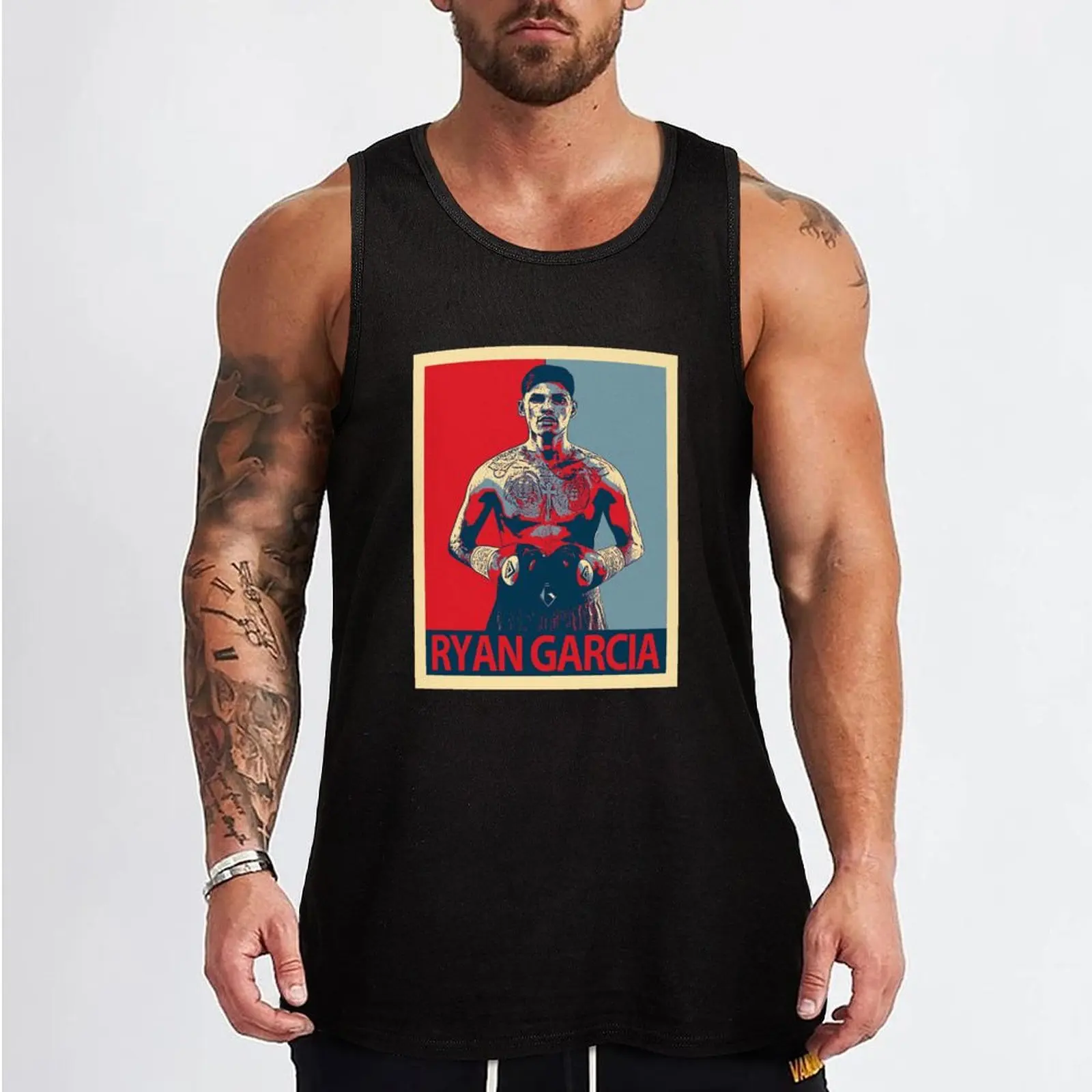 Ryan Garcia king ry boxing champion Tank Top t shirt sleeveless Men's t-shirts gym shirt man