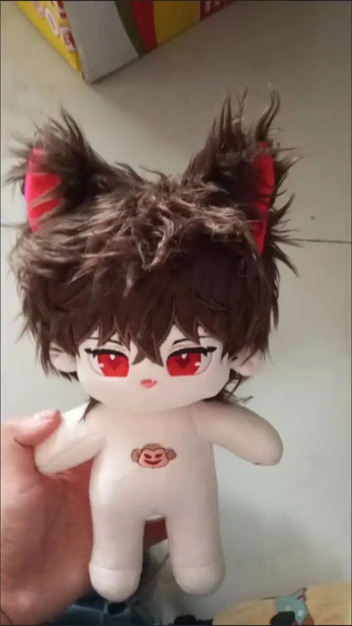 Peluche 20cm jeu Anime Mob Psycho 100 Muzhicheng figurine de taille normale-fan-madBody peluche poupée jouet doux habiller coton enfant cadeau