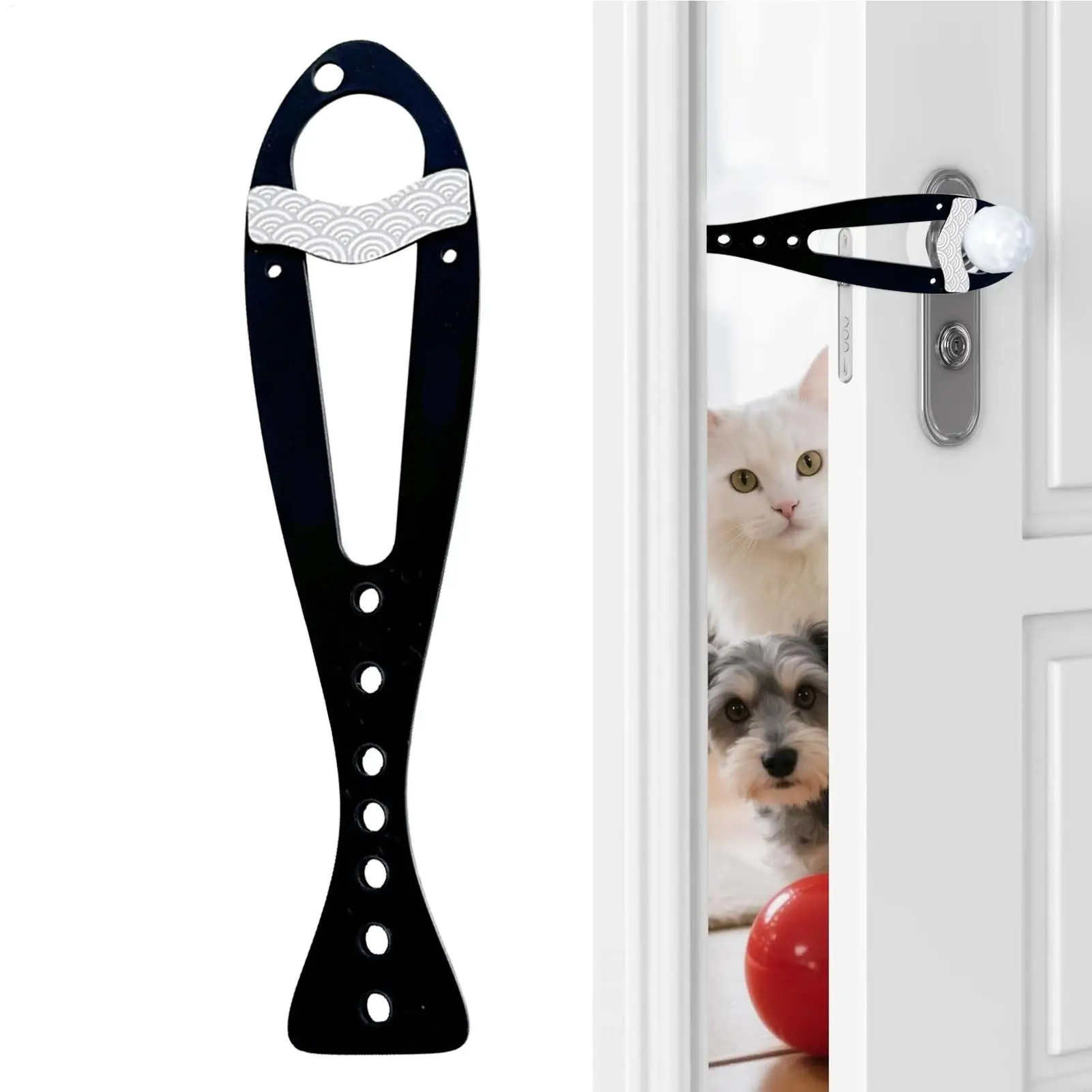 Verstellbarer Katzen-Türriegel, Haustier-Torhalter, hundesicherer Riemen für Wohnzimmer, Schlafzimmer, Balkon, Arbeitszimmer, Wohnung, Heimsicherheitsbedarf
