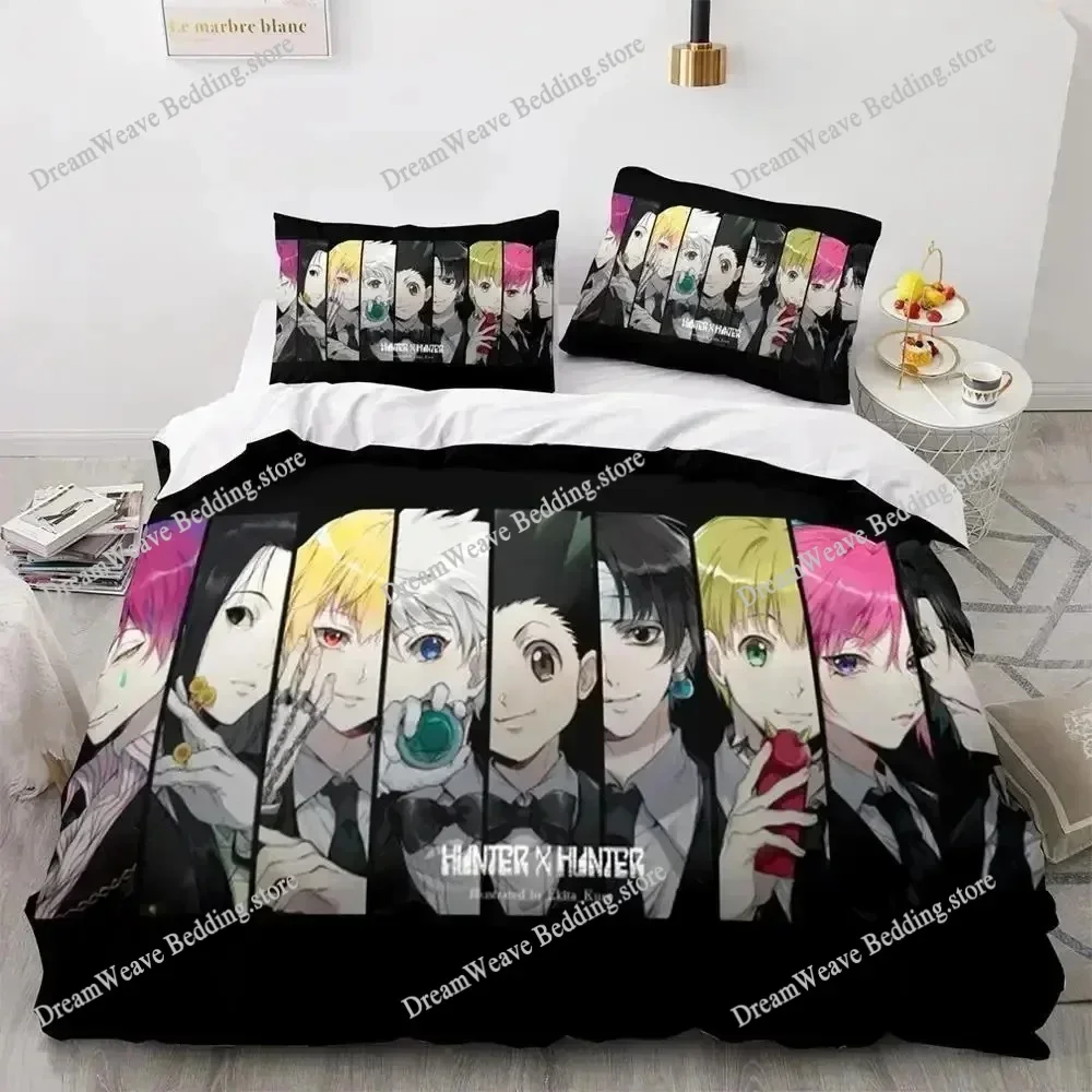 3D Print HUNTER×HUNTER Bedding Set Single Twin Full Queen King Size Bed Set Aldult Kid Bedroom Duvet Cover Sets963963