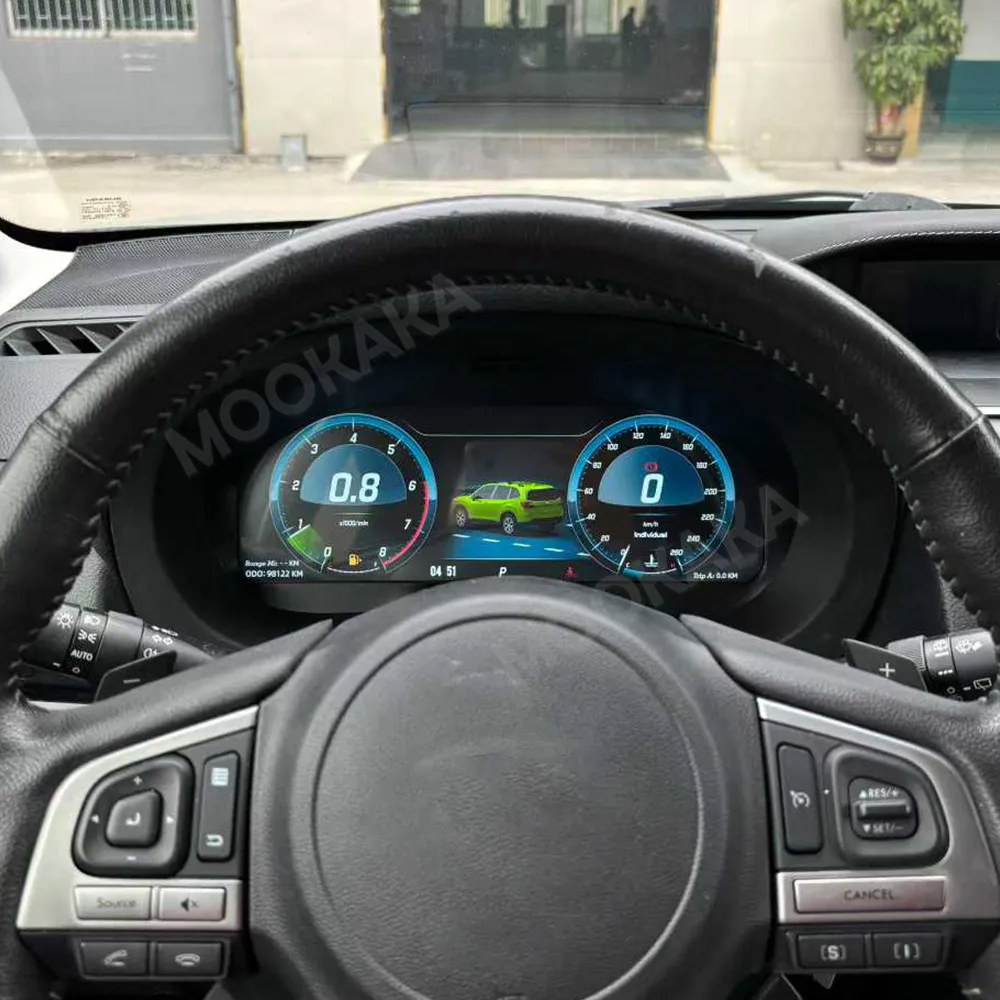 Full LCD Digital Instrument Virtual Cockpit For Subaru Forester 2013-2018 Multifunctional Speedometer Dashboard Plug And Play