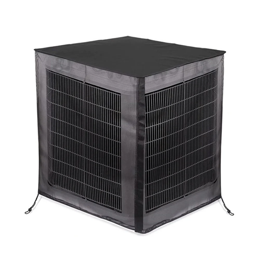 Oxford Fabric AC Cover Waterproof Snow Resistant for Outdoor Air Conditioner 71x71x81cm 81x81x91cm 91x91x100cm Sizes