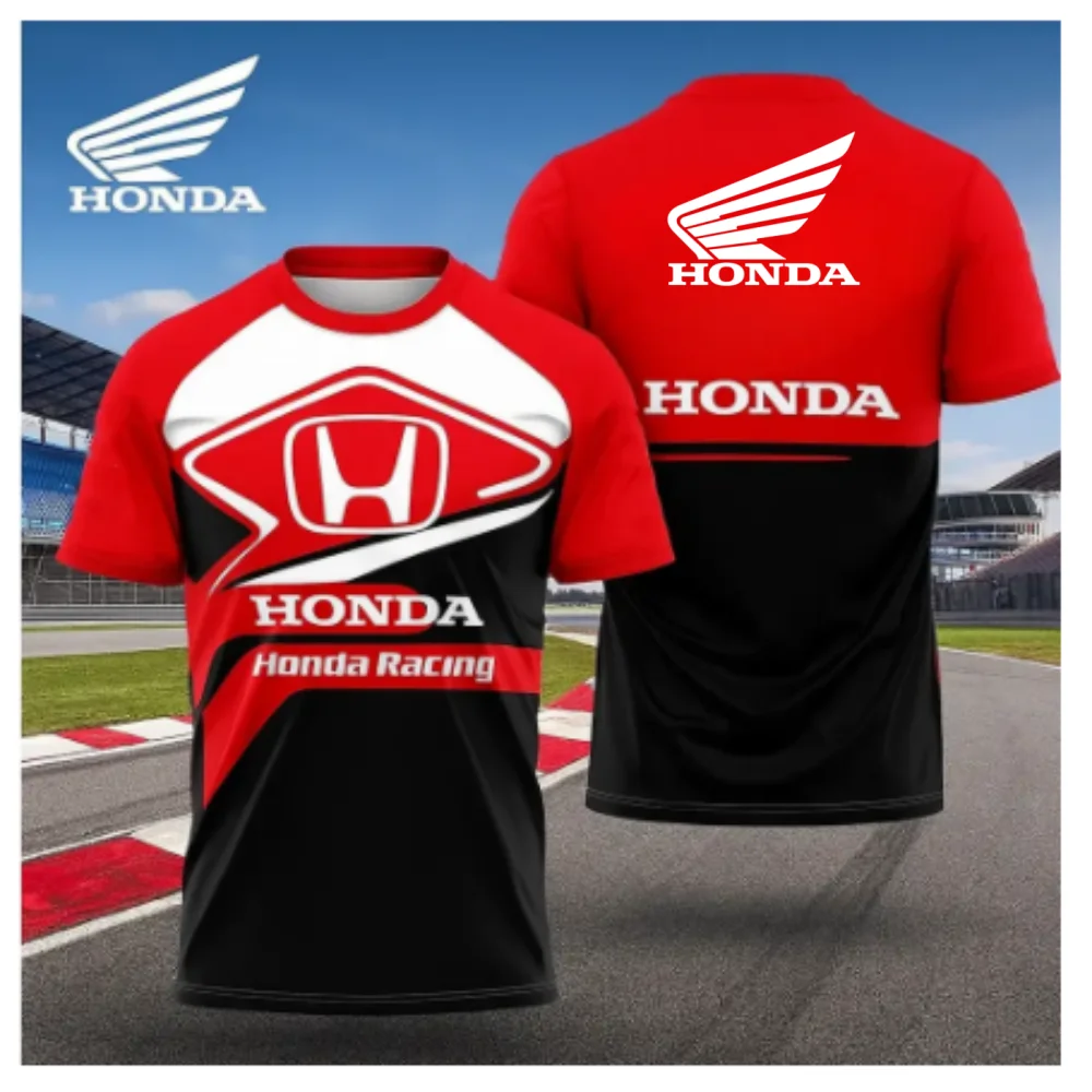 Honda racing children's motorcycle sports shirt, quick drying lightweight short sleeved style, outdoor cycling sportswear