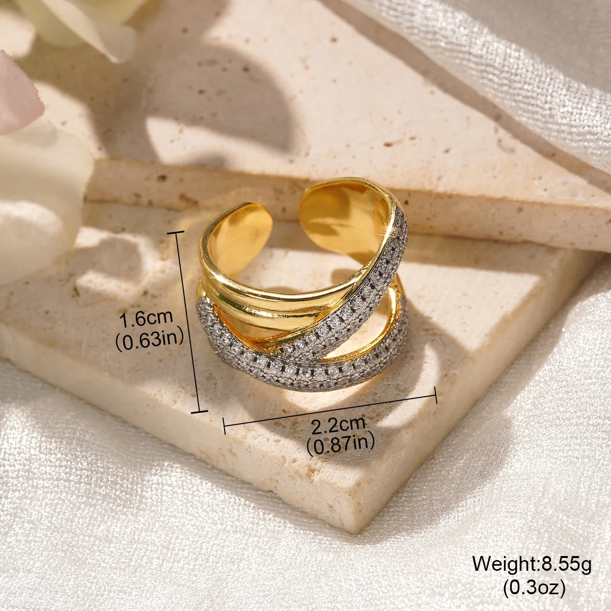 خواتم هندسية إبداعية نحاسية للنساء والرجال افتتاح خاتم سلس هدية مجوهرات رائعة لحفلات الزفاف 2025 #3