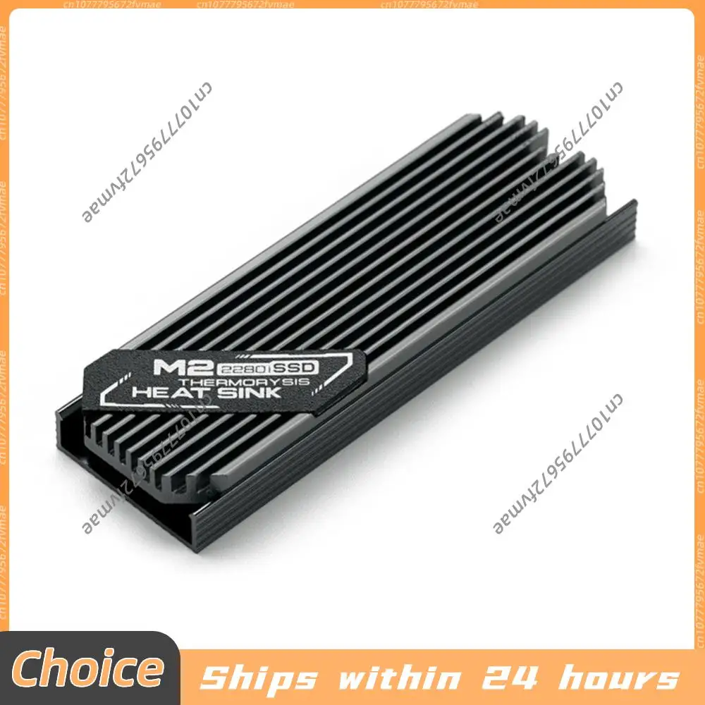 Aluminum M.2 HeatSink 2280 SSD Solid State Hard Disk HeatSink Gasket Kit with Thermal Silicone Pad PC Accessories