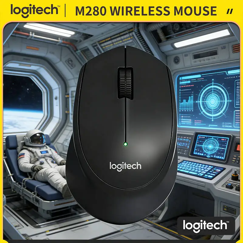 

Беспроводная эргономичная мышь Logitech M280, 1000 DPI, 18 месяцев автономной работы, радиус действия 10 м, для ноутбуков и настольных ПК