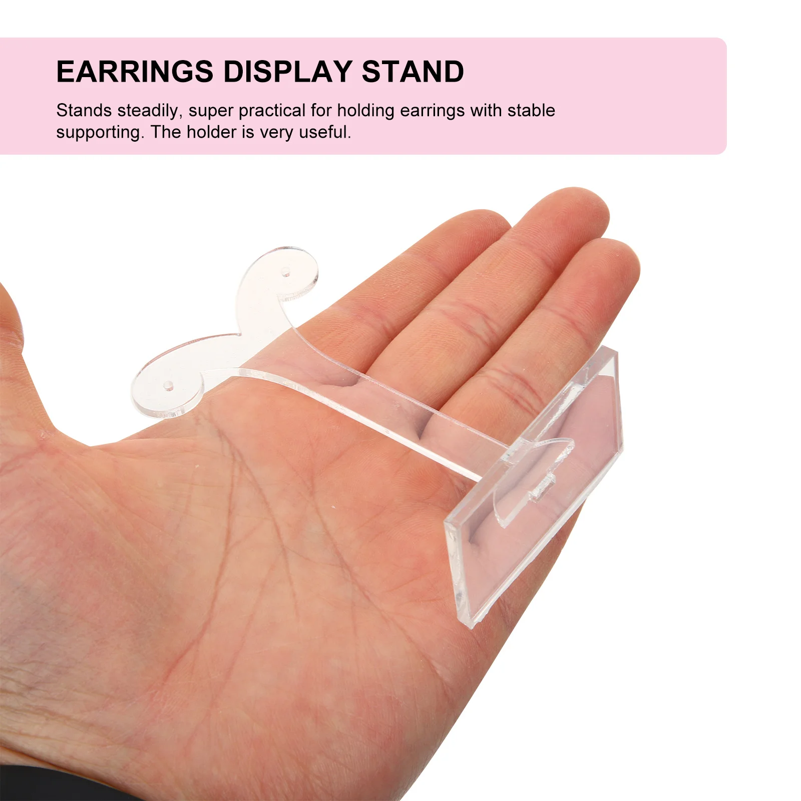 

3Pcs Earring Display Racks Acrylic Desktop Earrings Holder Jewelry Organizer Stand Earrings Storage Shelf