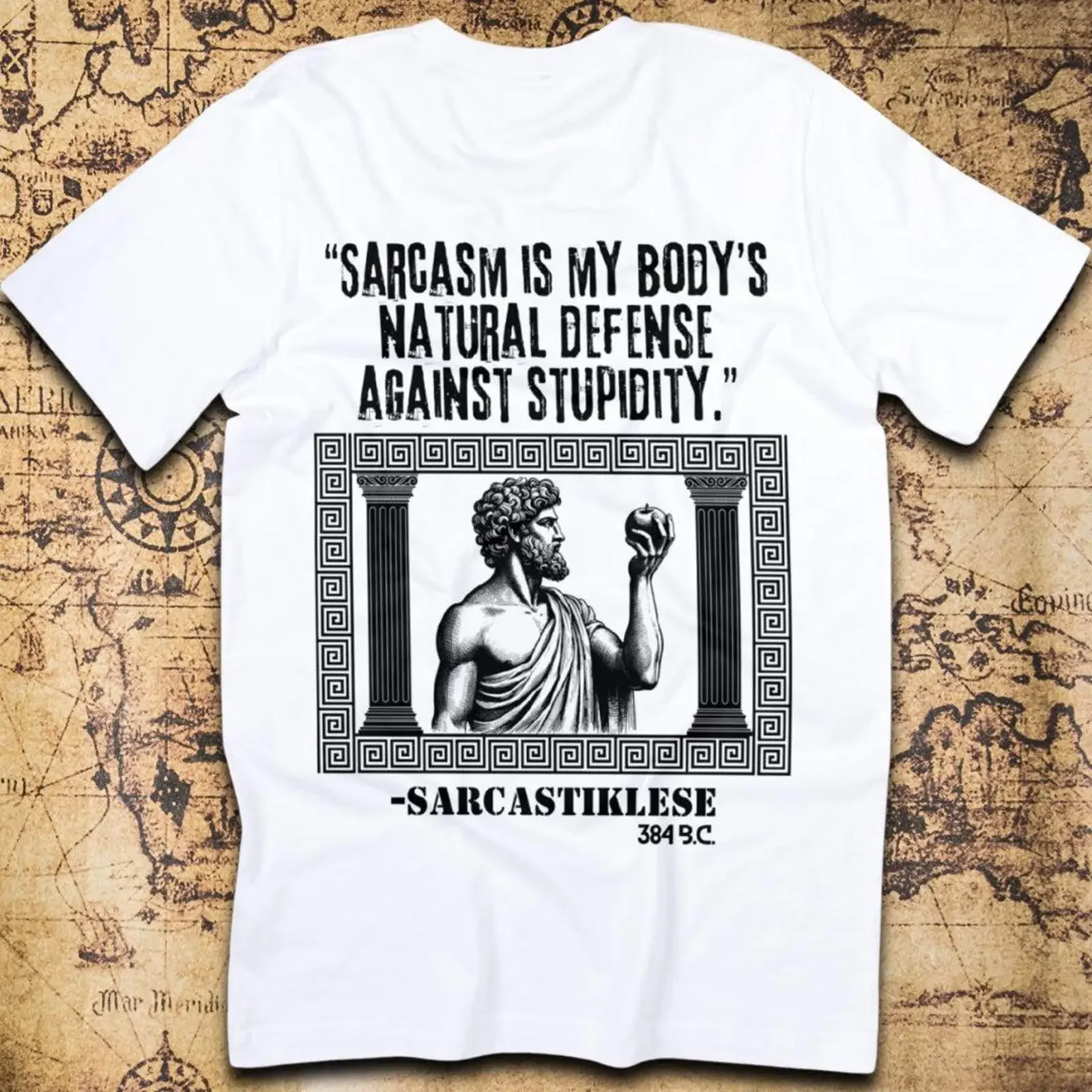 Sarcasm Is My Body's Natural Defense Sarcastiklese T Shirt vintage Washed Slightly designer clothes graphic Stylish Stretched