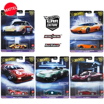 Mattel 핫 휠 프리미엄 자동차 1/64 합금 팝 컬처, 닛산 스카이라인 GT-R, BNR34 차량 모델 장난감, 남아용 생일 선물, 정품 