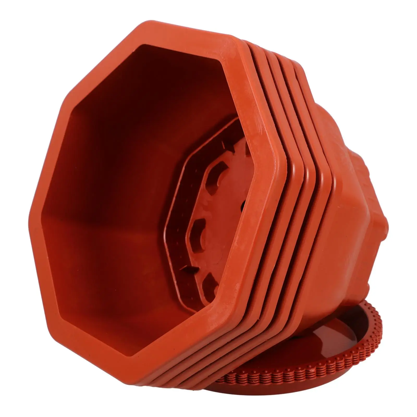 

5 Pcs Octagonal Flower Pots Thickened Pots for Indoor Plants Small Mini Succulent Planters Self Watering Plastic