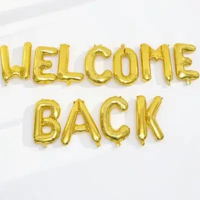 

1Set Welcome Back Letter Balloons Foil Aluminum Creative School Party Supplies Classroom Office Photo Booth Welcome Back Banner