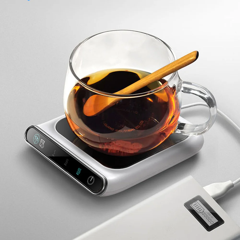 USB Coffee Mug Warmer with 3 Temperature Settings Electric Beverage Warmer Coffee Warmer Plate for Coffee Milk Tea Beverage