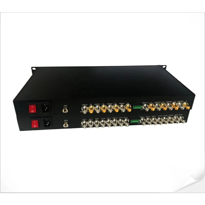 1U 8-channel SD/HD/3G-SDI single-fiber CWDM extender, transmission distance 20 kilometers