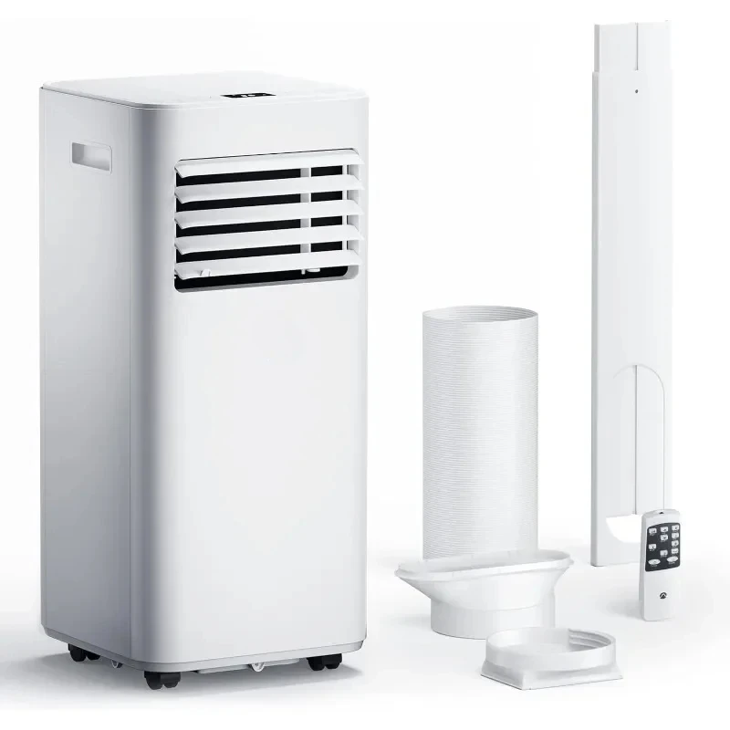 เครื่องปรับอากาศแบบพกพา10000 BTU AC แบบพกพาเครื่องปรับอากาศแบบ3-in-1เครื่องลดความชื้นและพัดลมพร้อมหน้าจอดิจิตอลรีโมทคอนโทรล