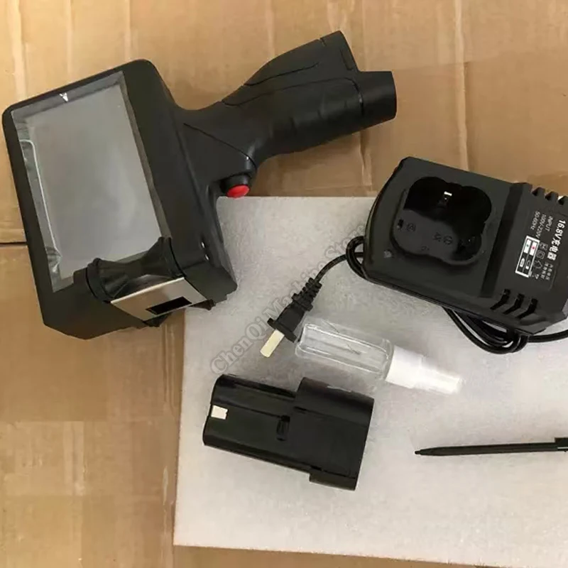 지능형 휴대용 잉크젯 프린터, 날짜 배치 번호, 플라스틱 상자, 자동 날짜 인쇄 장비