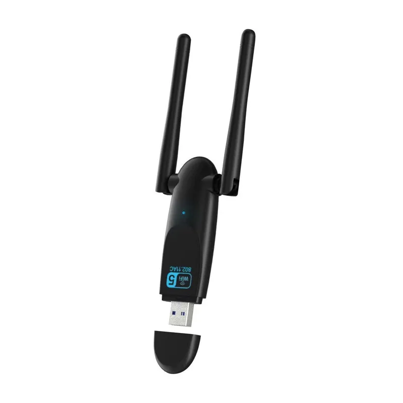 Adapter WiFi 600Mbps WiFi5 G & 2.4G karta USB WiFi klucz sprzętowy do laptopa stacjonarnego Wifi antena USB karta sieciowa Ethernet