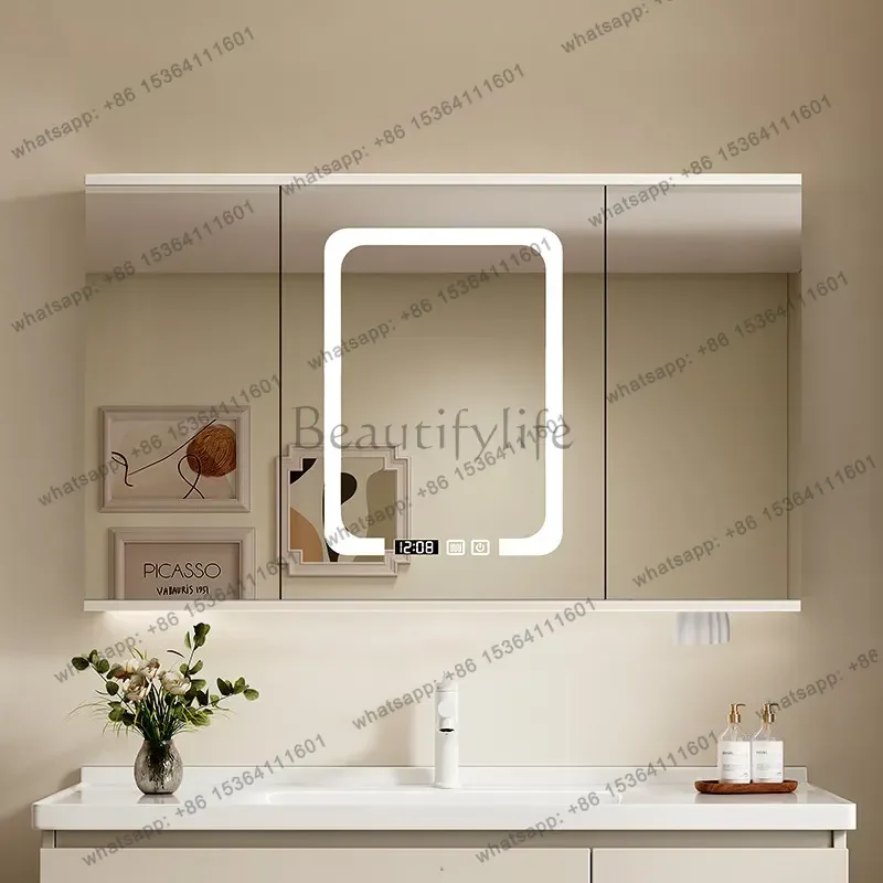 LSSkincare Jewelry Perfume Storage Mirror Cupboard Over Wall Archivadores Salon Furniture Accessories Storage Bathroom Cabinet