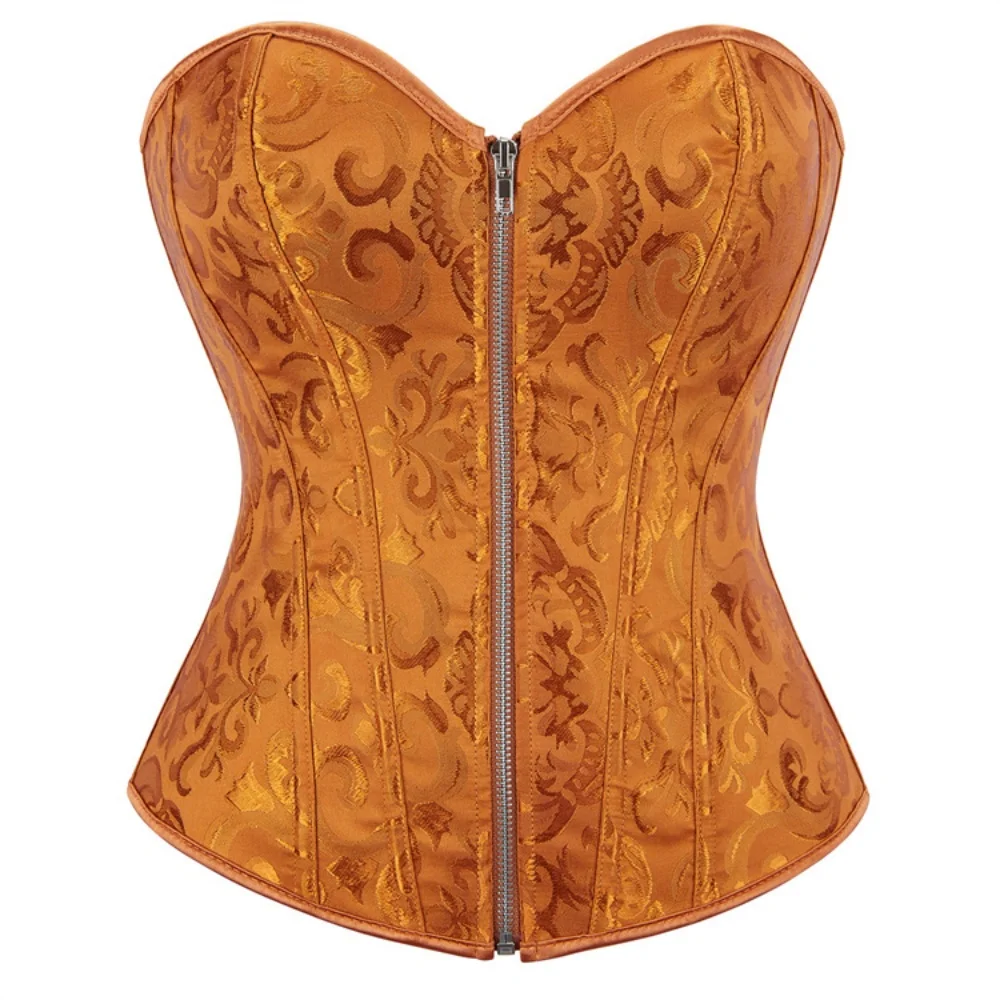 corselete-feminino-retro-jacquard-ginger-top-sexy-com-ziper-frontal-modelador-de-corpo-lingerie-bustier-com-amarracao-e-barbatanas-corselete-sem-alcas