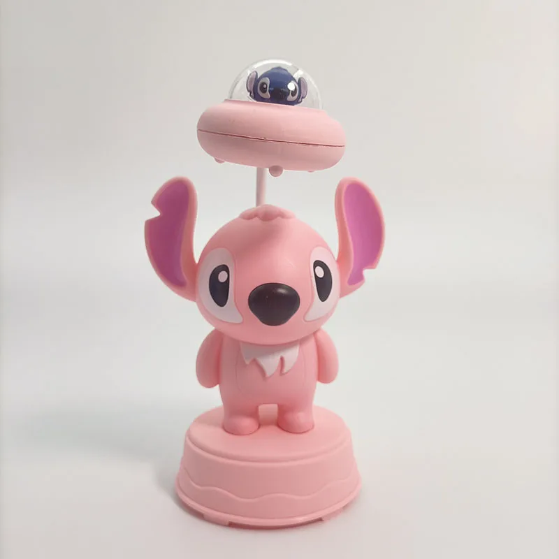 Disney Stitch Anime Cartoon Led Reading Table Lamp with Pencil Sharpener Cute Angel Desktop Decoration Night Lamp Birthday Gift