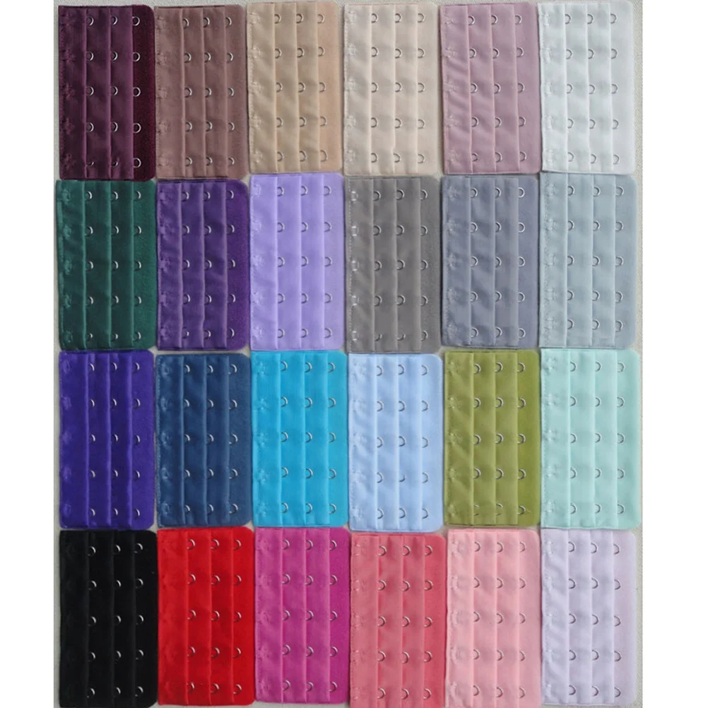 Extensor de sujetador para mujer, 4 Uds., 3 filas, 5 ganchos, extensiones de lencería elástica de nailon, extensor de sujetador suave y cómodo para habitación Extra, 5 ganchos