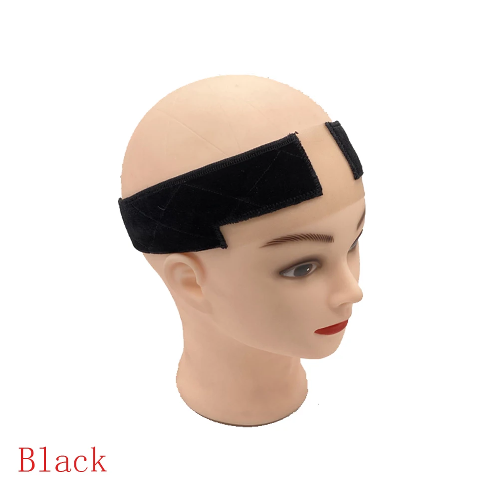 Bufanda de agarre de peluca de terciopelo Flexible con banda elástica ajustable, banda para la cabeza cómoda, accesorios para el cabello, banda