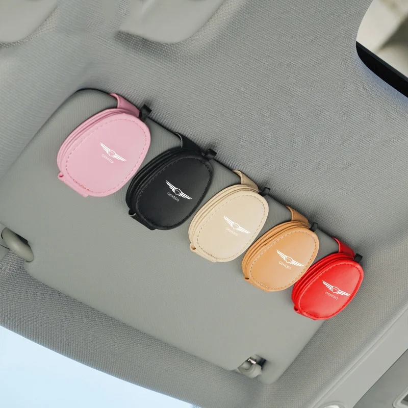 Автомобильный внутренний зажим для очков, солнцезащитный козырек, автомобильные аксессуары для Genesis Essentia GV80 Neolun G70 G90 GV90 GV60 X G80 GV70 Автомобильный внутренний зажим для очков, солнцезащитный козырек, автомобильные аксессуары для Genesis Essentia GV80 Neolun G70 G90 GV90 GV60 X G80 GV70