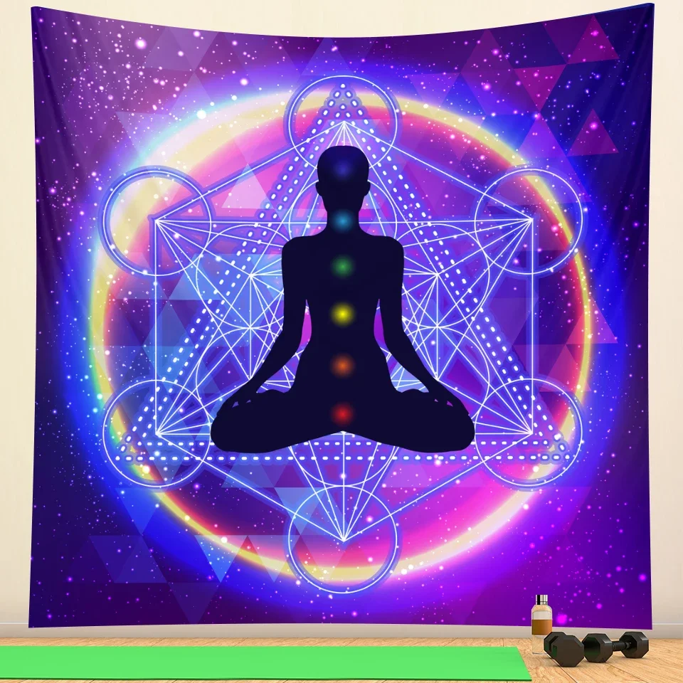 Indian Buddha meditation chakra tapestry wall decoration Mandala tapestry witchcraft Bohemian Hippie home decoration yoga mat