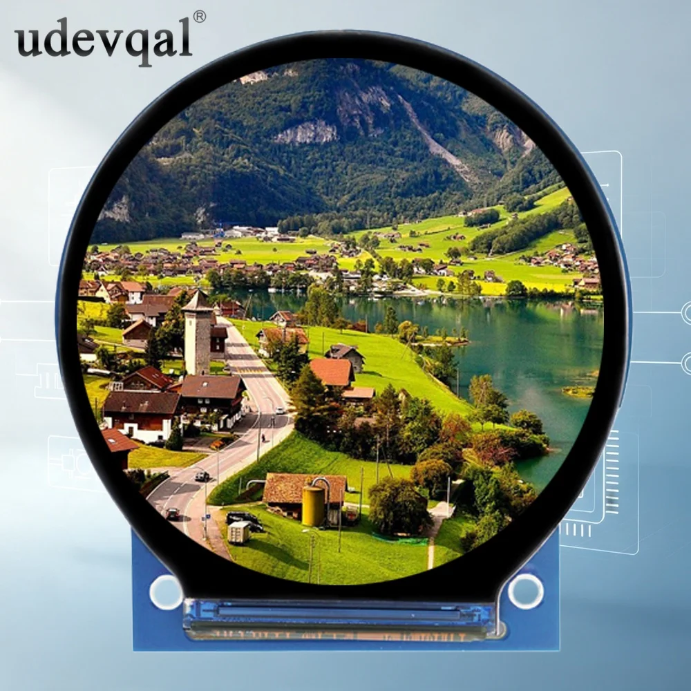 2.1 Inch IPS TFT LCD Display Round Color Screen with ST7701 480×480 3SPI 18RGB Interface 170 Degrees View Angle LED Backlight