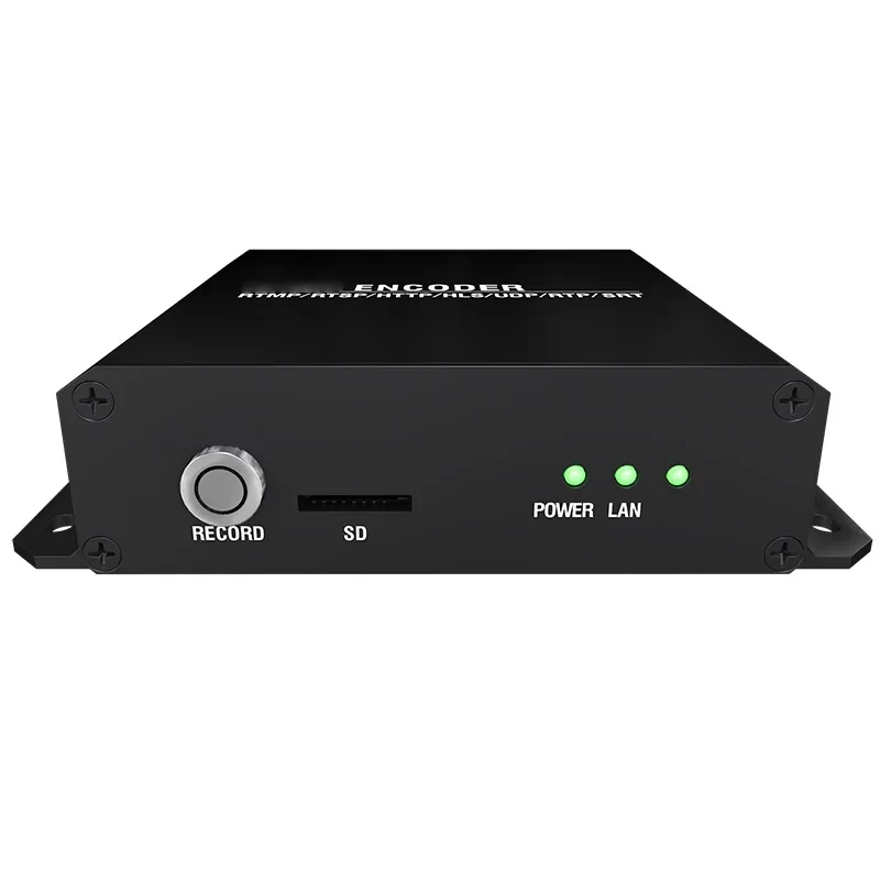 

HD To IP H264 H265 Video Streaming Media SRT HLS RTMP UDP IPTV Encoder With Recording For Facebook Youtube