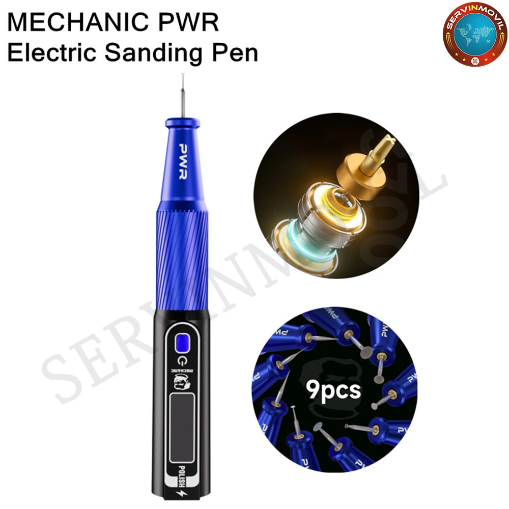 

Многофункциональная электрическая полировальная ручка MECHANIC PWR с матричным экраном, 37000 об/мин, шлифовальный инструмент для мобильного телефона BGA PCB IC Chip