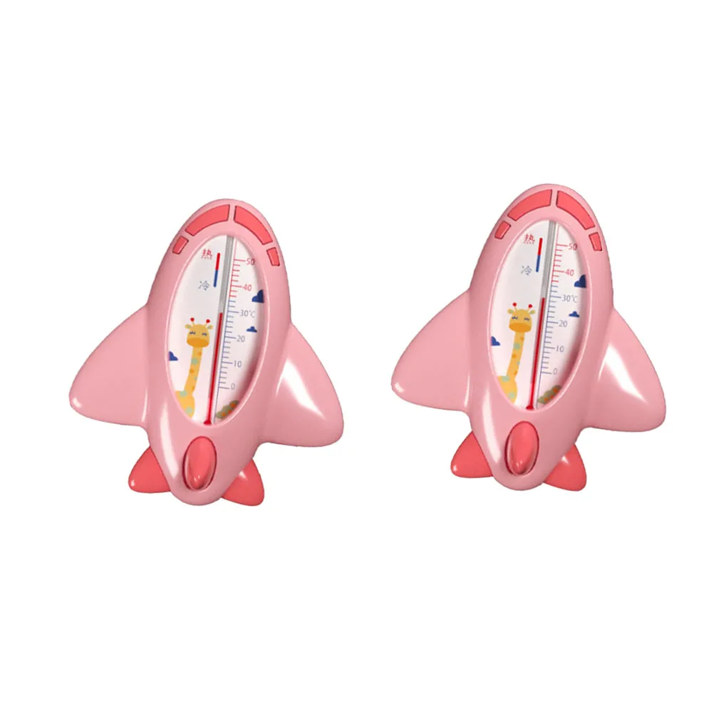 

2 Pcs Water Thermometer Cartoon Baby Safety Temperature Bath Tub Newborn Toys Adorable Thermometer Pink Child SPA Pool