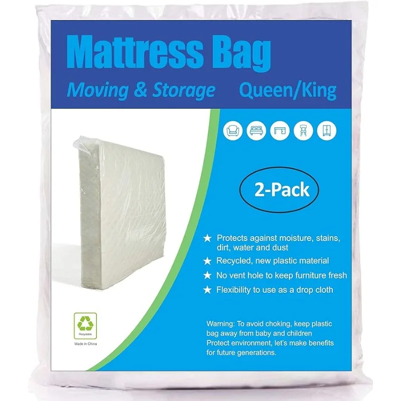 

Mattress Bag for Mo ing and Storage, Queen and King Size, 2 Pack
