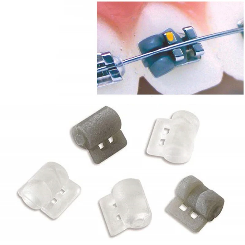 Cales de Rotation Orthodontiques Dentaires, Bandes artificiel astiques en Caoutchouc, Coussretours de Torsion à Distance, Consommables Dentaires, 1 Pièce