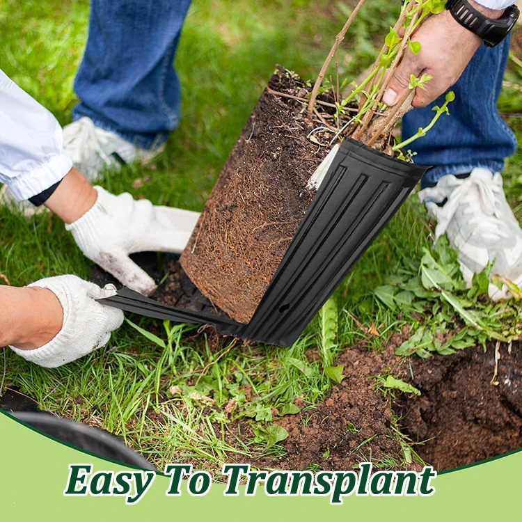 20 Stück Pflanzentöpfe für Setzlinge, Indoor-Garten-Blumentöpfe, Outdoor-Gemüse-Anzuchttaschen für Gärtnereien – Detail 4