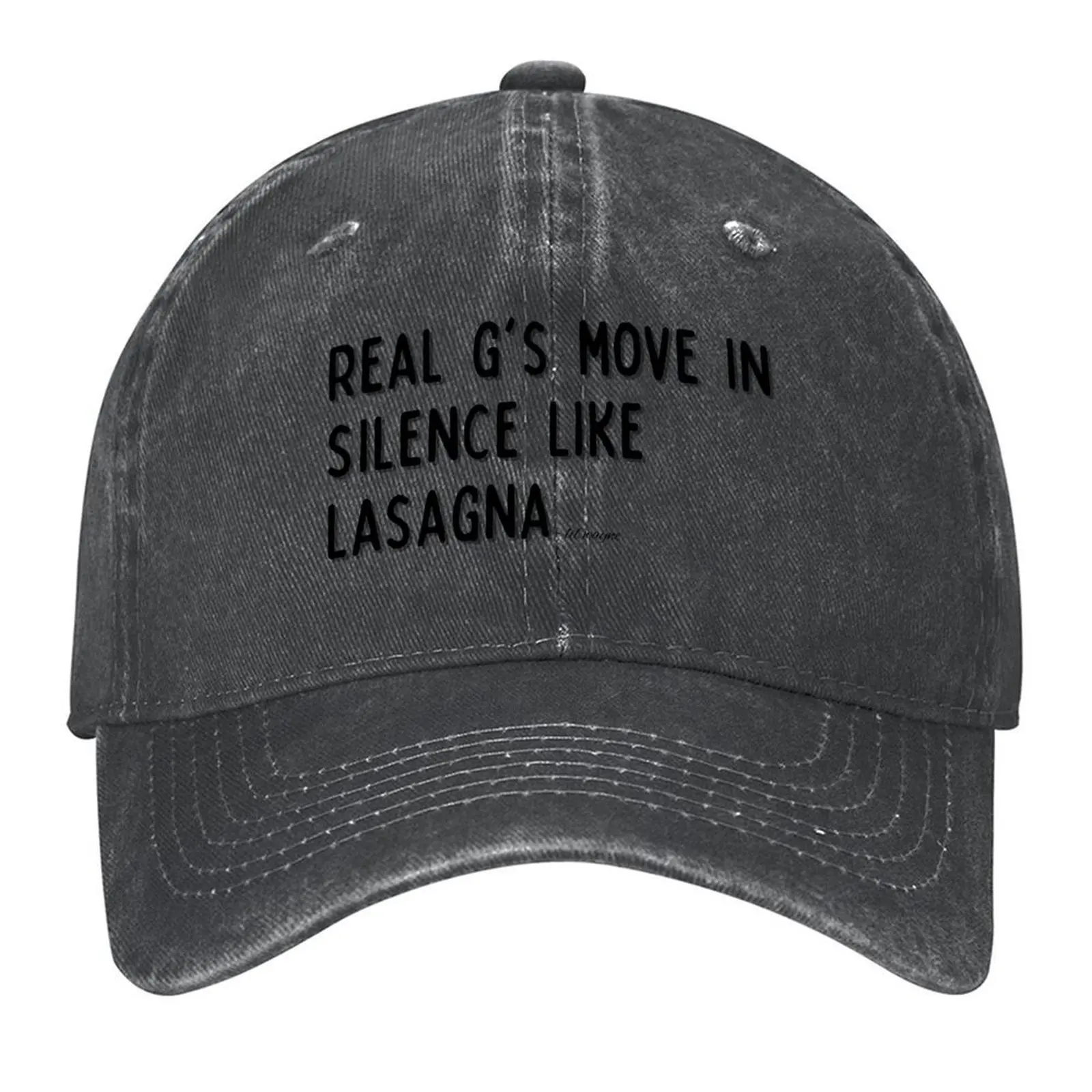 

real g's move in silence like lasagna Baseball Cap Brand Man cap Hat Man Luxury sun hat Luxury man cap Women's Beach Men's