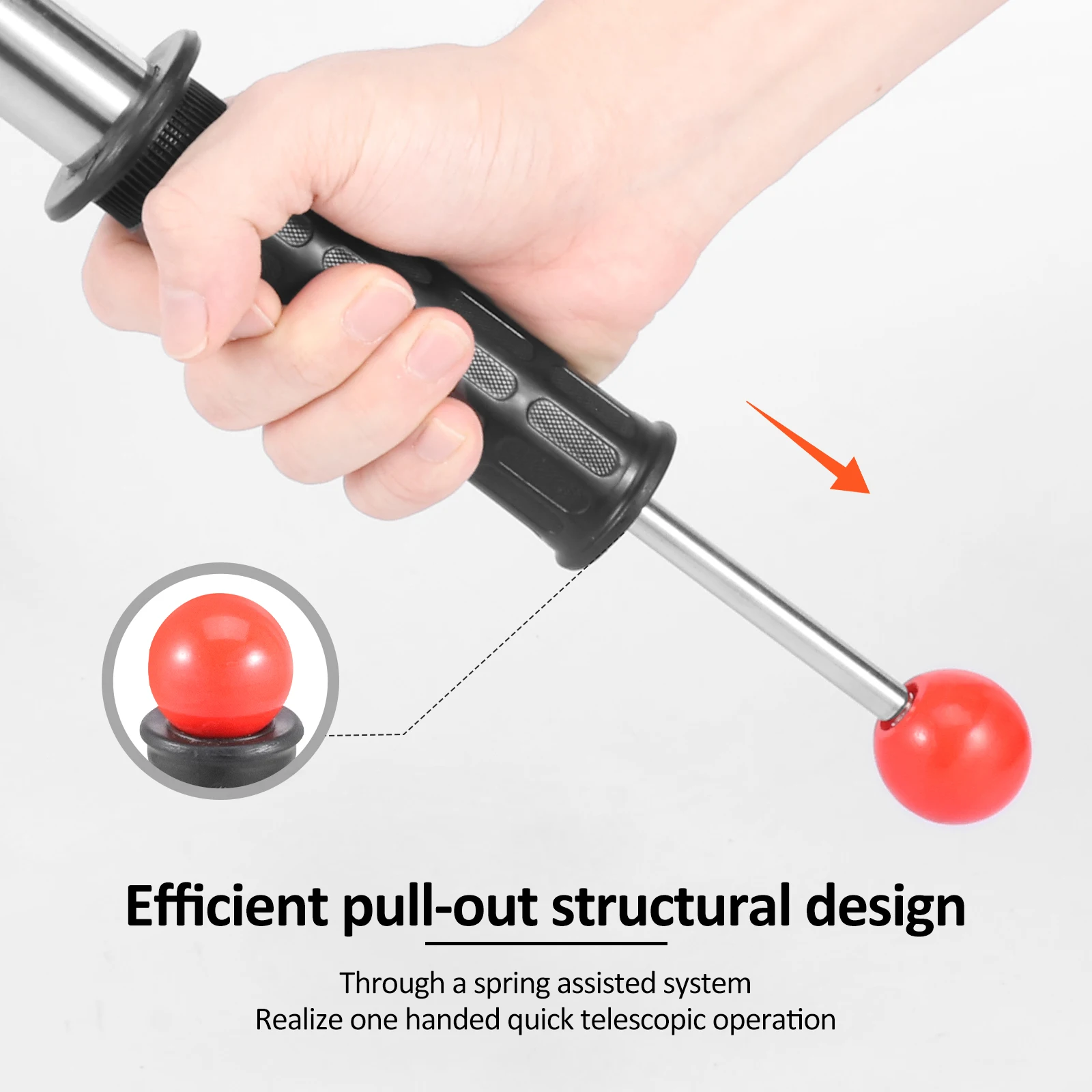 Magnetischer Aufheber mit Auslösegriff, Effizienter Magnetischer Chip-Sammler für Nägel, Schrauben und Metallreste – Detail 1