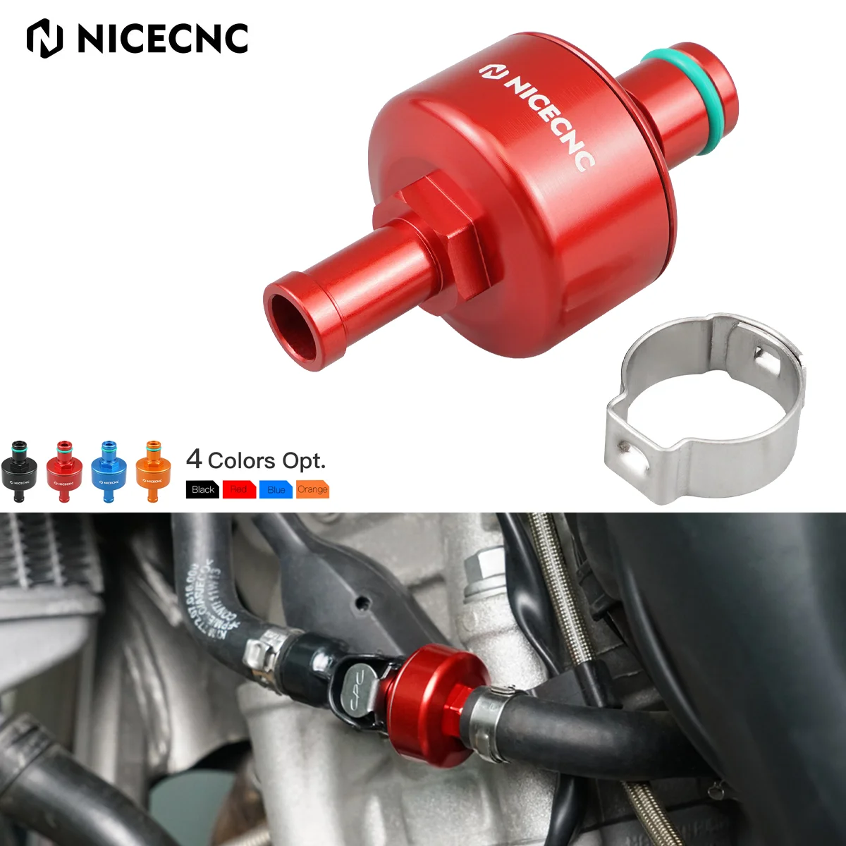 

NICECNC For 2023 Beta RR 480 430 390 350 RR 498 450 400 350 Racing 2016-2023 Motorcycle 10 Micron Enhanced Fuel Filter Aluminum