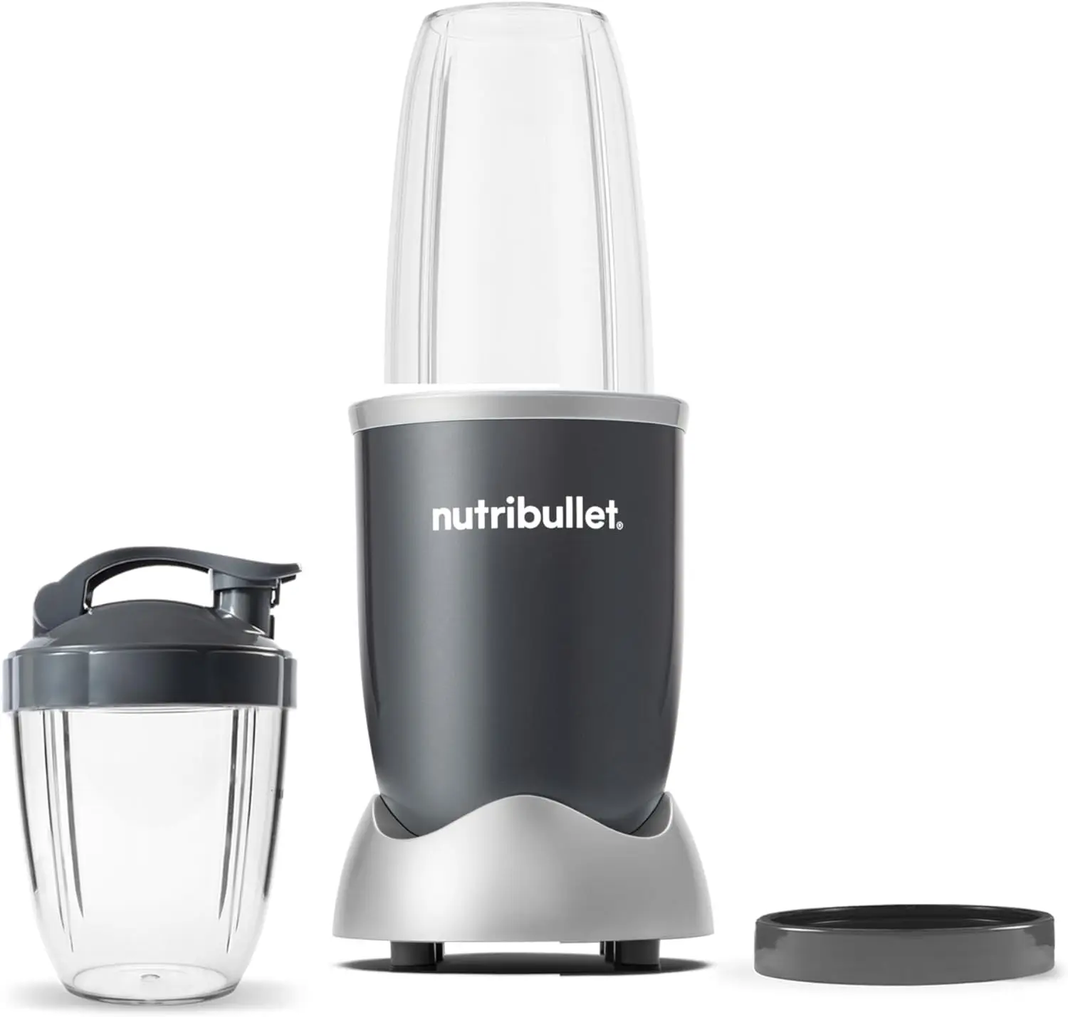 Notribullet-Mélangeur personnel pour shakes, smokies inconnues, préparation alimentaire et mélange congelé, 24 onces, 600 Watt, gris, (NBR-0601)