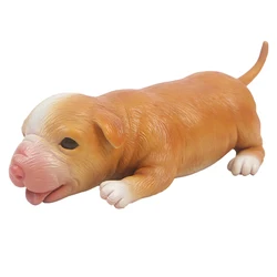 IVITA 18CM 100% Full Silicone Reborn Dog Doll with Eye Soft Silicone Realistic Collectible Art Toys for Children Christmas Gift