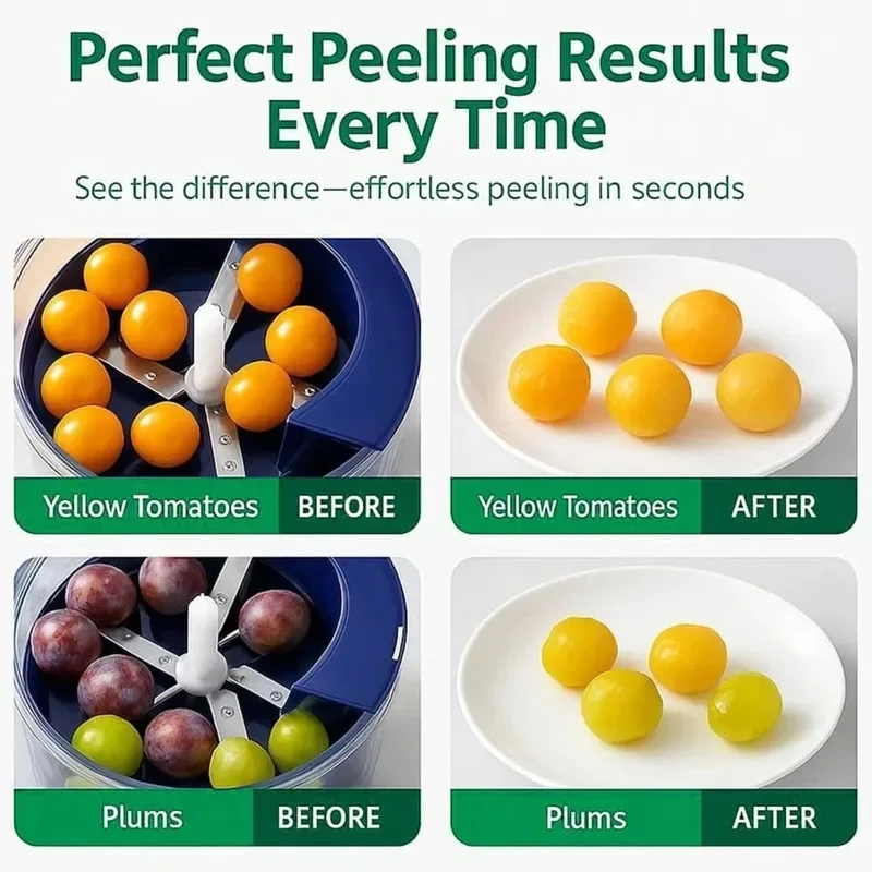 Automatic grape peeling machine, electric garlic