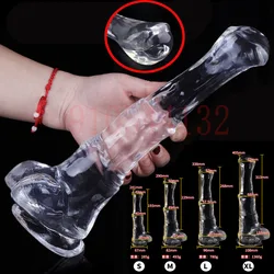 Super Huge Horse Dildo Giant Cock Long Butt Plug Fake Penis Prostate Massager Strapon Vagina Masturbate SM Erotic Women Sex Toys