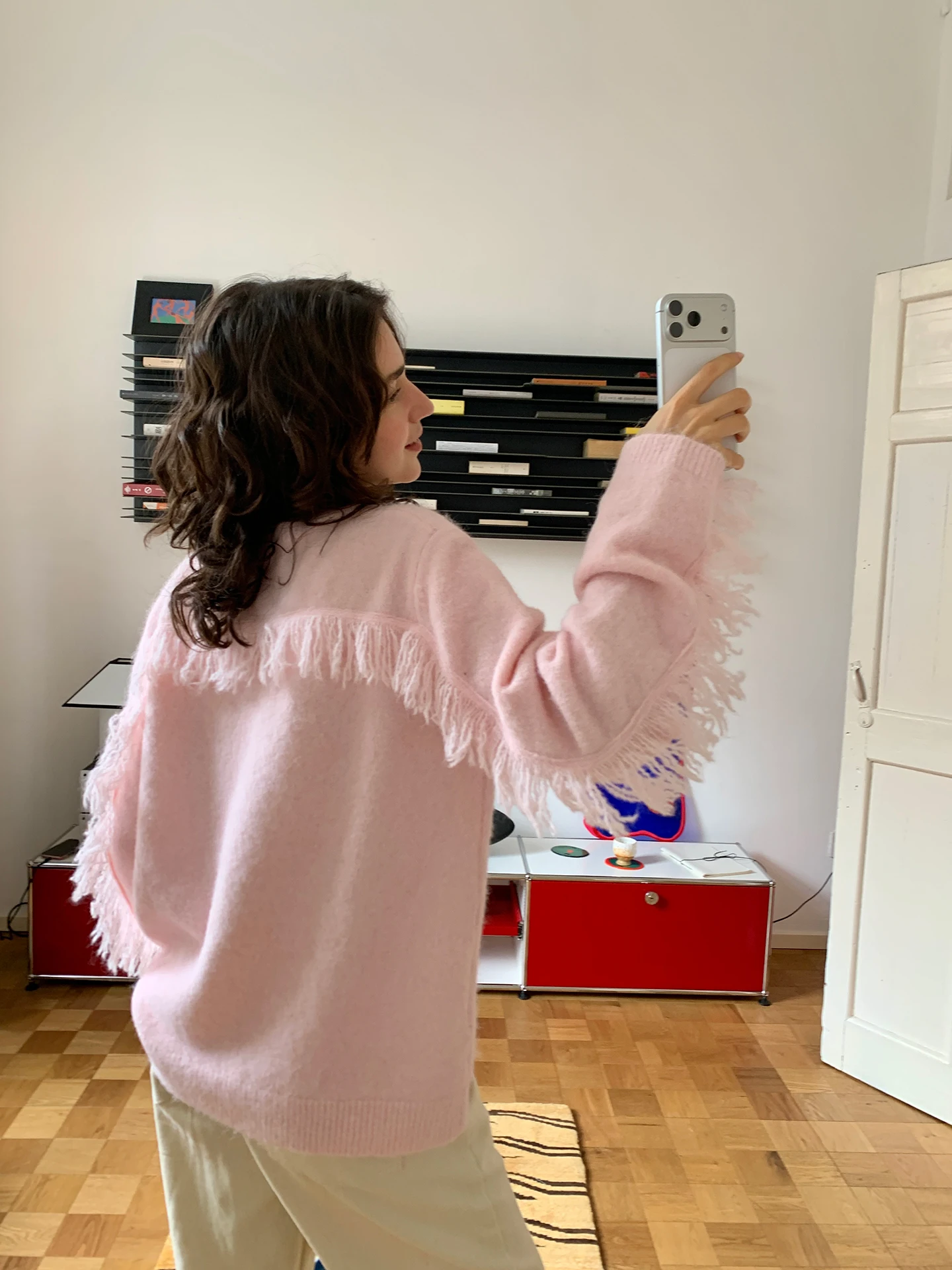 

Sweet Loose Woolen Knitted Sweater Kernel Cosmos Lazy Design Ba Tassel Fem Long Sve round Ne Regular Length C...