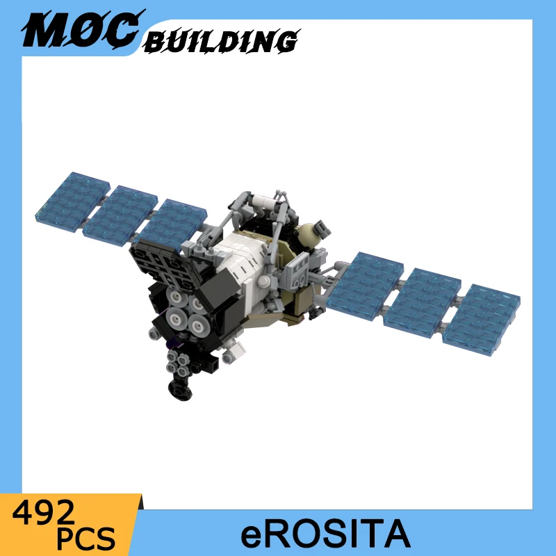 MOC Space Probe eROSITA Model Building Blocks Observatory Telescopes Science Exploration Satellite DIY Bricks Toys Boys Gifts