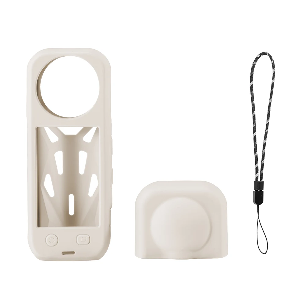 Für Insta360 X5 Weiche Silikonhülle Wärmeableitung Objektivdeckel Schutzhülle Rutschfeste Panorama-Kameraobjektivabdeckung Geschenk für Freund