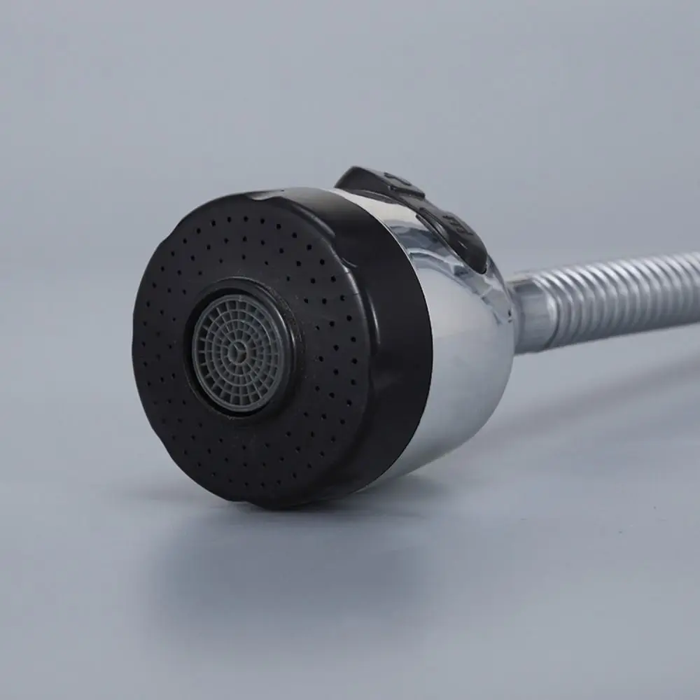 360 Degree Rotation Kitchen Tap Extension Pipe Silicone Hose Stainless Steel Sink Faucet 1/4inch Universal Interface Water Tap