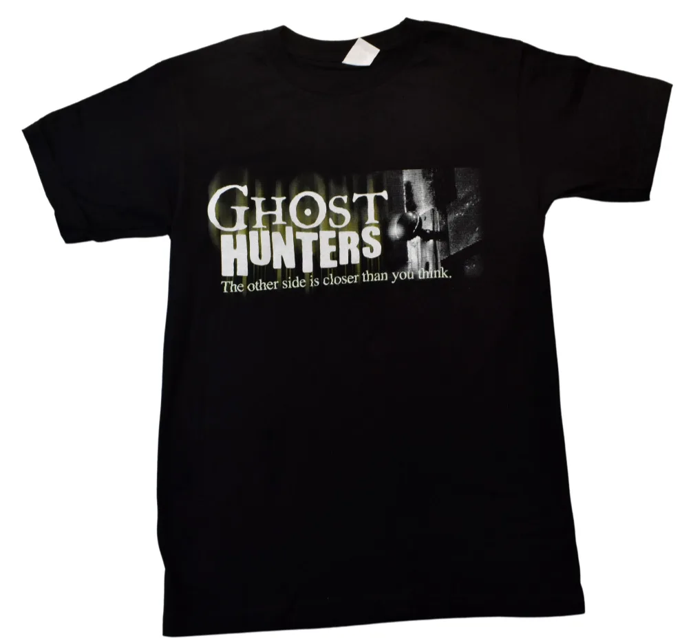 Ghost Hunters Mens The Other Side Is Closer Than You Think Black T Shirt New S