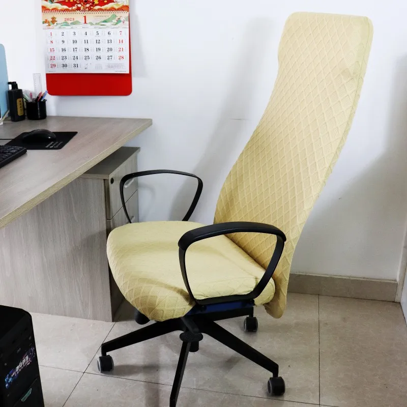 Stretch Computer Game Chair Cover Dustproof Office Armchair Slipcover Elastic Seat Protector for Home Office